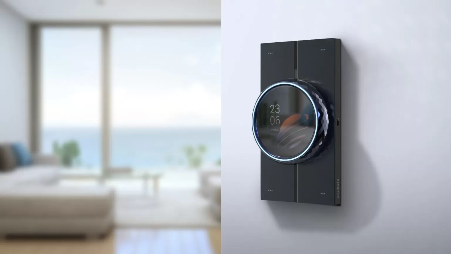 akubela knx panel blue